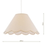 Laura Ashley Cordwell Easy Fit Pendant Natural