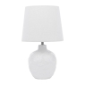 Laura Ashley Redhall Table Lamp White Ceramic & Polished Chrome With Shade