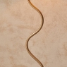 flow Floor Lamp Aged Brass With Raffia Shade