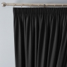 Fusion Dijon Pencil Headed Curtains Black