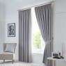 Fusion Dijon Readymade Curtains Silver