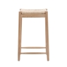 Erin Rope Stool Natural Front