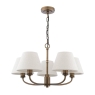 Laura Ashley Denston 5 Light Pendant Antique Bronze With Shade