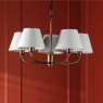 Laura Ashley Denston 5 Light Pendant Antique Bronze With Shade