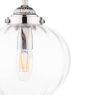 Laura Ashley Whitham Pendant Polished Nickel & Ribbed Glass