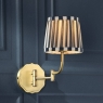 Laura Ashley Denwick Wall Light Matt Antique Brass With Shade