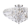 Laura Ashley Vienna 3 Light Semi-Flush Crystal & Polished Chrome