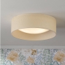 Laura Ashley Buckenham 2 Light Flush Rattan Shade With Diffuser