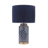 Laura Ashley Knipton Table Lamp Blue With Shade