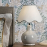 Laura Ashley Bramhope Table Lamp Grey Ceramic With Shade