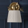 Laura Ashley Egelton Wall Light Aged Brass With Shade 