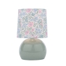 Laura Ashley Sherston Table Lamp Blue Crackle Glaze With Shade