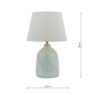 Laura Ashley Campion Table Lamp Blue With Shade