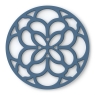 Zeal Circular Trivet Mat Provence Blue