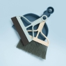 Kilo Mini Dustpan Brush & Squeegee Set Grey
