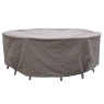 Morston 140cm Round Table Set Cover Khaki