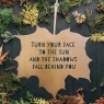 Gold Leaf Quote Turn Your Face To The Sun