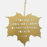 Gold Leaf Quote Garden Library Marsuc Tullius