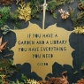 Gold Leaf Quote Garden Library Marsuc Tullius