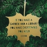 Gold Leaf Quote Garden Library Marsuc Tullius