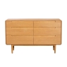 Gplan Winchester 6 Drawer Wide Chest Front