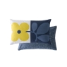 Orla Kiely Floret 45cm Cushion Dandelion-Denim
