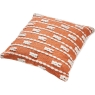 Indoor Outdoor Terracotta & White Braid Style Scatter Cushion