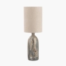 Palmino Brown Tall Organic Glass Bottle Table Lamp