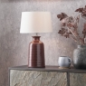 Helka Mulberry Reactive Glaze Table Lamp