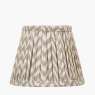 Vienna Taupe Chevron Mushroom Pleat Shade 16cm