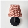 Vienna Red Chevron Mushroom Pleat Shade 16cm
