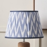 Kamilah Blue Chevron Mushroom Pleat Shade 35cm