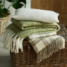 Laura Ashley Padbury Check Throw 150cm x 200cm Olive