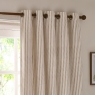 Hebden Eyelet Headed Curtains Lined Natural