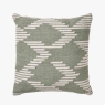 Indoor Outdoor Sage & White Chevron Design Scatter Cushion 
