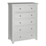 Hamilton 2+4 Drawer Bedside Chest Grey