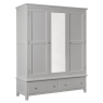 Hamilton Triple Wardrobe Grey