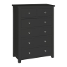 Hamilton 2+4 Drawer Bedside Chest Charcoal