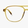 Brad Blue Light Reading Glasses Ecru Olive Glossy
