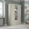 Genoa 3 Door (1 Mirror) 2 Drawer Wardrobe