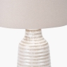 NYA Wrem White Scratch Effect Ceramic Table Lamp