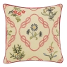 William Morris Strawberry Thief Kelmscott Trellis 40 x 40CM Cushion Crimson