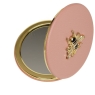 Alice Wheeler Pink Round Compact Mirror