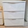 Havana White Gloss Chest of 3 Drawers (Ipswich)