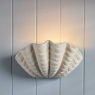 Laura Ashley Shell Wall Light White
