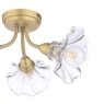 Laura Ashley Kerswell 3 Light Semi Flush Matt Antique Brass