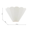 Laura Ashley Scallop Wall Light White 