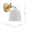 Laura Ashley Egelton 1 Light Wall Light Brass