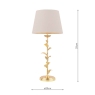 Laura Ashley Halton Table Lamp Gold Leaf 
