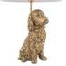 Laura Ashley Cocker Spaniel Dog Table Lamp Gold